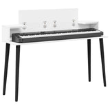 Studio Desk White 110 x 36 x 19.5 cm Engineered Wood - Side View