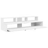 Studio Desk White 152 x 42.5 x 36 cm Engineered Wood - Side View