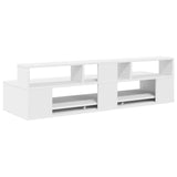Studio Desk White 130 x 42.5 x 36 cm Engineered Wood - Rear View