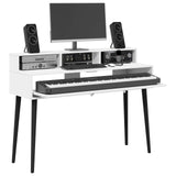 Studio Desk White 110 x 42.5 x 36 cm Engineered Wood