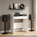 DJ Table White 82 x 45 x 102 cm Engineered Wood