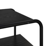 Console Table Black Oak 60 x 42.5 x 70 cm Engineered Wood