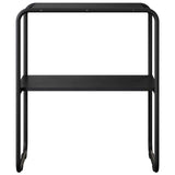Console Table Black Oak 60 x 42.5 x 70 cm Engineered Wood