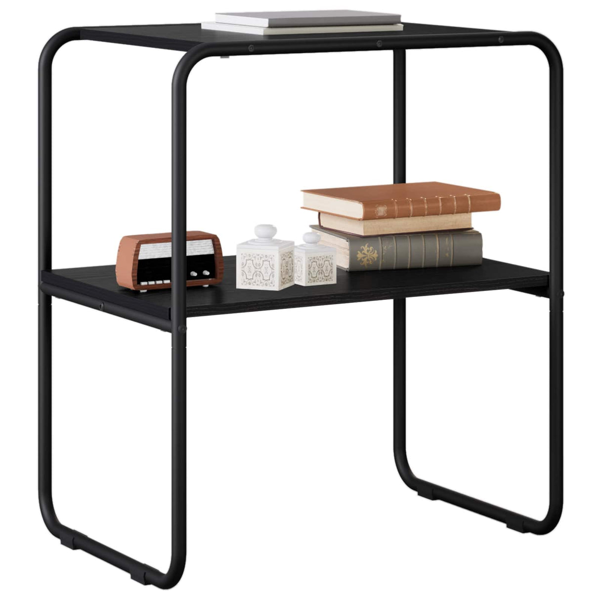 Console Table Black Oak 100 x 42.5 x 70 cm Engineered Wood
