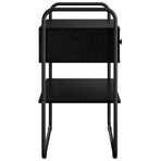 Console Table Black Oak 80 x 40 x 75 cm Engineered Wood
