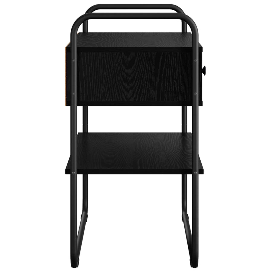 Console Table Black Oak 80 x 40 x 75 cm Engineered Wood
