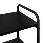 Console Table Black Oak 80 x 35 x 75 cm Engineered Wood