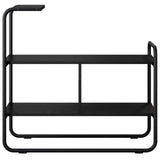 Console Table Black Oak 80 x 35 x 75 cm Engineered Wood - Top-Down View