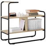 Console Table Sonoma Oak 80 x 35 x 75 cm Engineered Wood - Side View