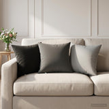 Cushion with Pillow HEERLEN 6 pcs Anthracite Polyester