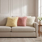 Cushion with Pillow HEERLEN 2 pcs White PV Fleece