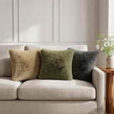 Cushion with Pillow HEERLEN 6 pcs Green PV Fleece