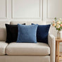 Throw Pillow 12 pcs HEERLEN Black 40 x 40 cm Flannel