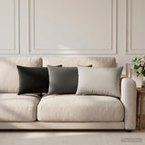 Cushion with Pillow HEERLEN 2 pcs Anthracite Polyester