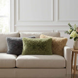Cushion with Pillow HEERLEN 6 pcs Light Grey PV Fleece