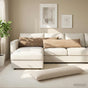 Throw Pillow HEERLEN Taupe 40 x 145 cm Chenille Fabric