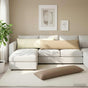 Cushion with Pillow HEERLEN Beige 40 x 145 cm Polyester