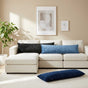 Throw Pillow 2 pcs HEERLEN Light Brown 40 x 145 cm Flannel