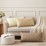 Cushion with Pillow HEERLEN 6 pcs Cream Polyester
