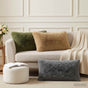Throw Pillow 2 pcs HEERLEN Light Grey 40 x 80 cm PV Fleece