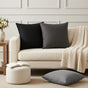 Throw Pillow 2 pcs HEERLEN Light Grey 50 x 50 cm Fabric
