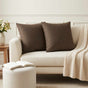Throw Pillow 6 pcs HEERLEN Brown 50 x 50 cm Fabric