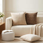 Cushion 12 pcs HEERLEN Cream 45 x 45 cm Chenille Fabric