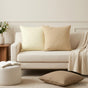 Cushion with Pillow HEERLEN 6 pcs Beige Polyester
