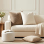 Throw Pillow 2 pcs HEERLEN Brown 55 x 55 cm Chenille Fabric