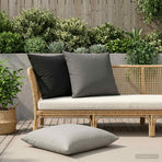 Cushion with Pillow HEERLEN 2 pcs Black Polyester