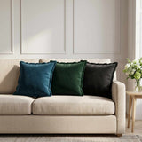 Cushion with Pillow HOUTEN 6 pcs Black Velvet