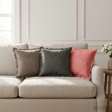 Cushion with Pillow HOUTEN 2 pcs Dark Grey Velvet