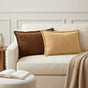 Throw Pillow 6 pcs HOUTEN Taupe 30 x 50 cm Flannel