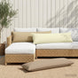 Throw Pillow HOUTEN Cream 40 x 145 cm Polyester