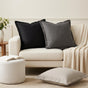 Cushion with Pillow HOUTEN 2 pcs Anthracite Polyester