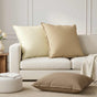 Cushion 2 pcs HOUTEN Cream 65 x 65 cm Polyester