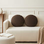 Throw Pillow 6 pcs HEERLEN Brown Ø 40 cm Fabric
