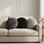 Cushion with Pillow HEERLEN 6 pcs Anthracite Polyester