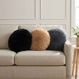 Cushion with Pillow HEERLEN 2 pcs Black PV Fleece