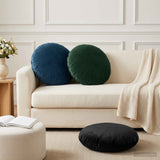 Cushion with Pillow HEERLEN 6 pcs Black Velvet