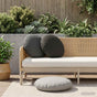Cushion 6 pcs HEERLEN Black Ø 60 cm Polyester
