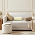Cushion with Pillow HEERLEN 2 pcs Beige Polyester