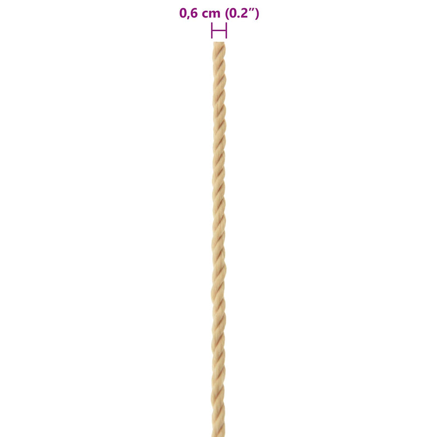 Boat Rope 6 mm 100 m Natural
