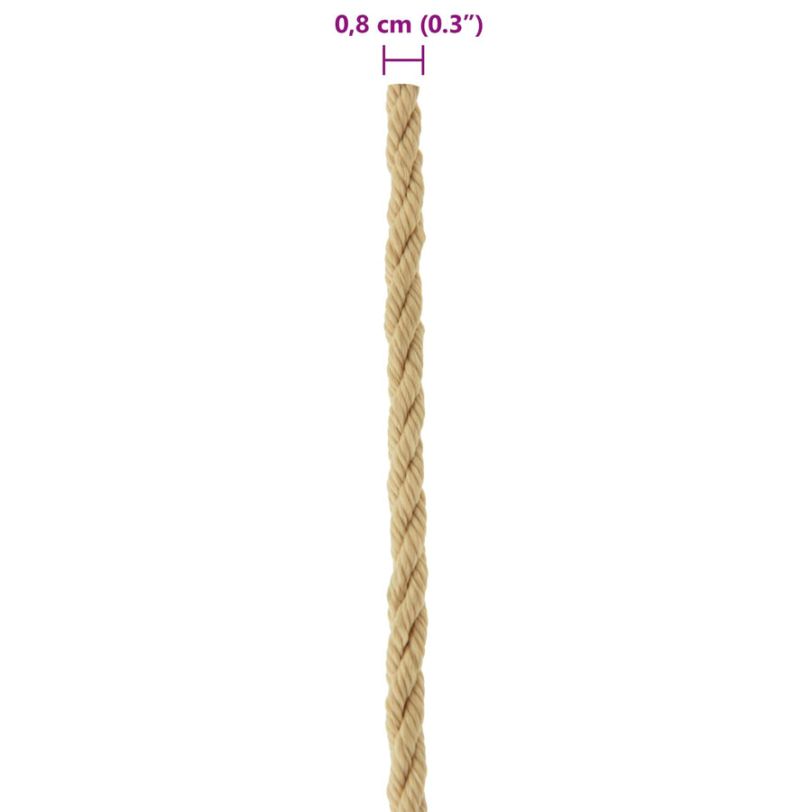 Boat Rope 8 mm 100 m Natural