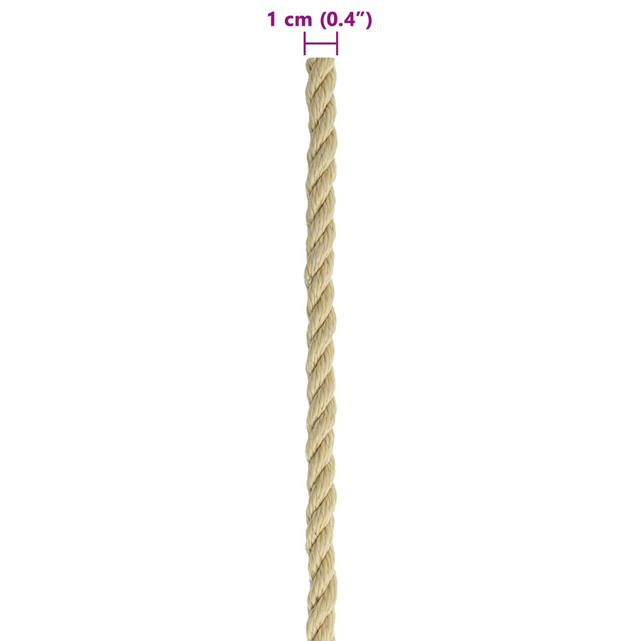 Boat Rope 10 mm 100 m Natural