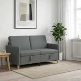 Sofa with Storage Dark Grey 152 x 78 x 87 cm Polyester