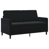 Sofa with Storage Black 152 x 78 x 87 cm Polyester
