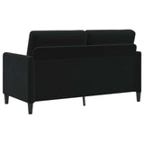 Sofa with Storage Black 152 x 78 x 87 cm Polyester - 45-Degree Angle