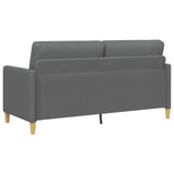 Sofa with Storage Dark Grey 172 x 78 x 87 cm Polyester - Rear View