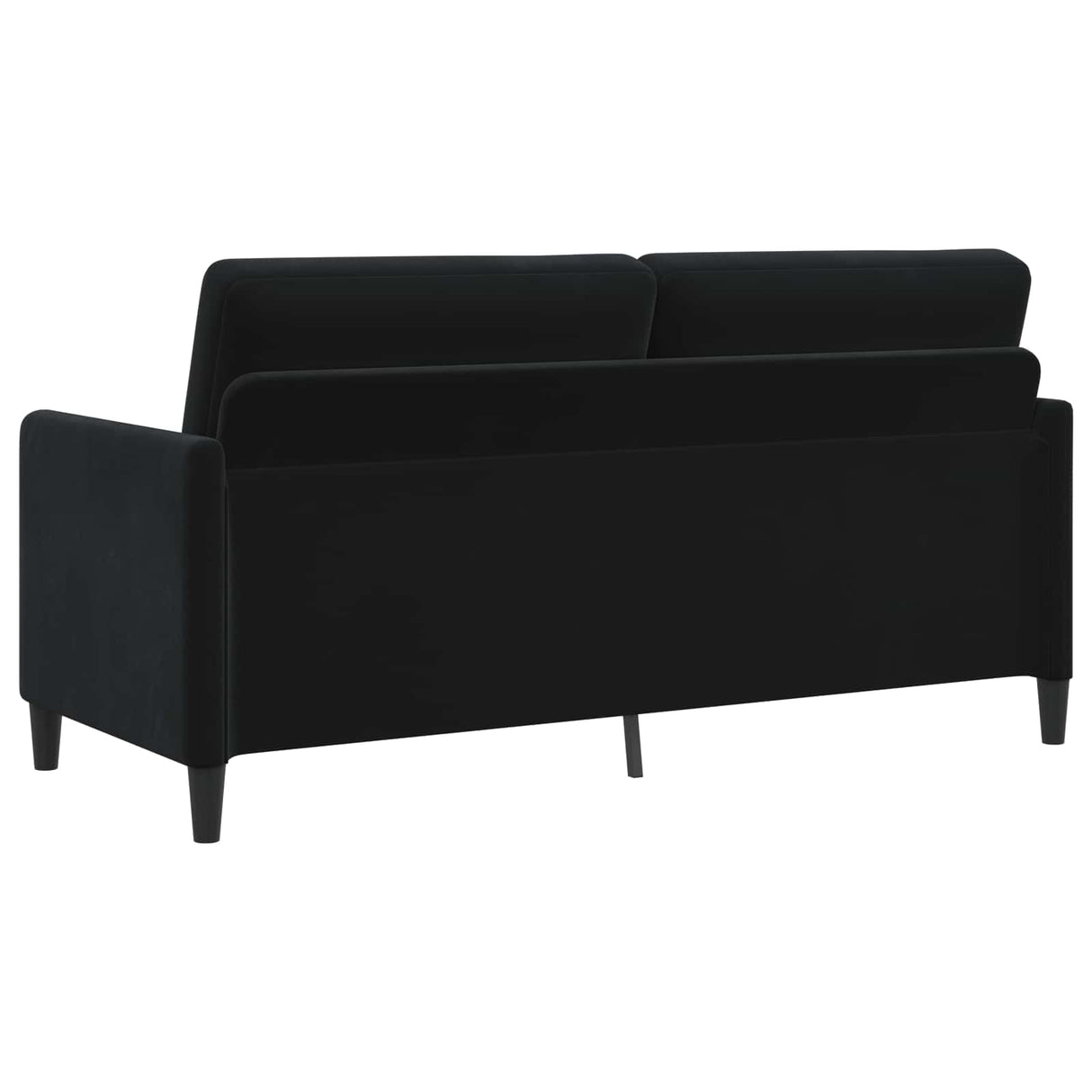 Sofa with Storage Black 172 x 78 x 87 cm Polyester